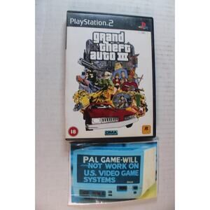Grand Theft Auto III (Sony Playstation 2, PS2) PAL, Not for U.S. Console